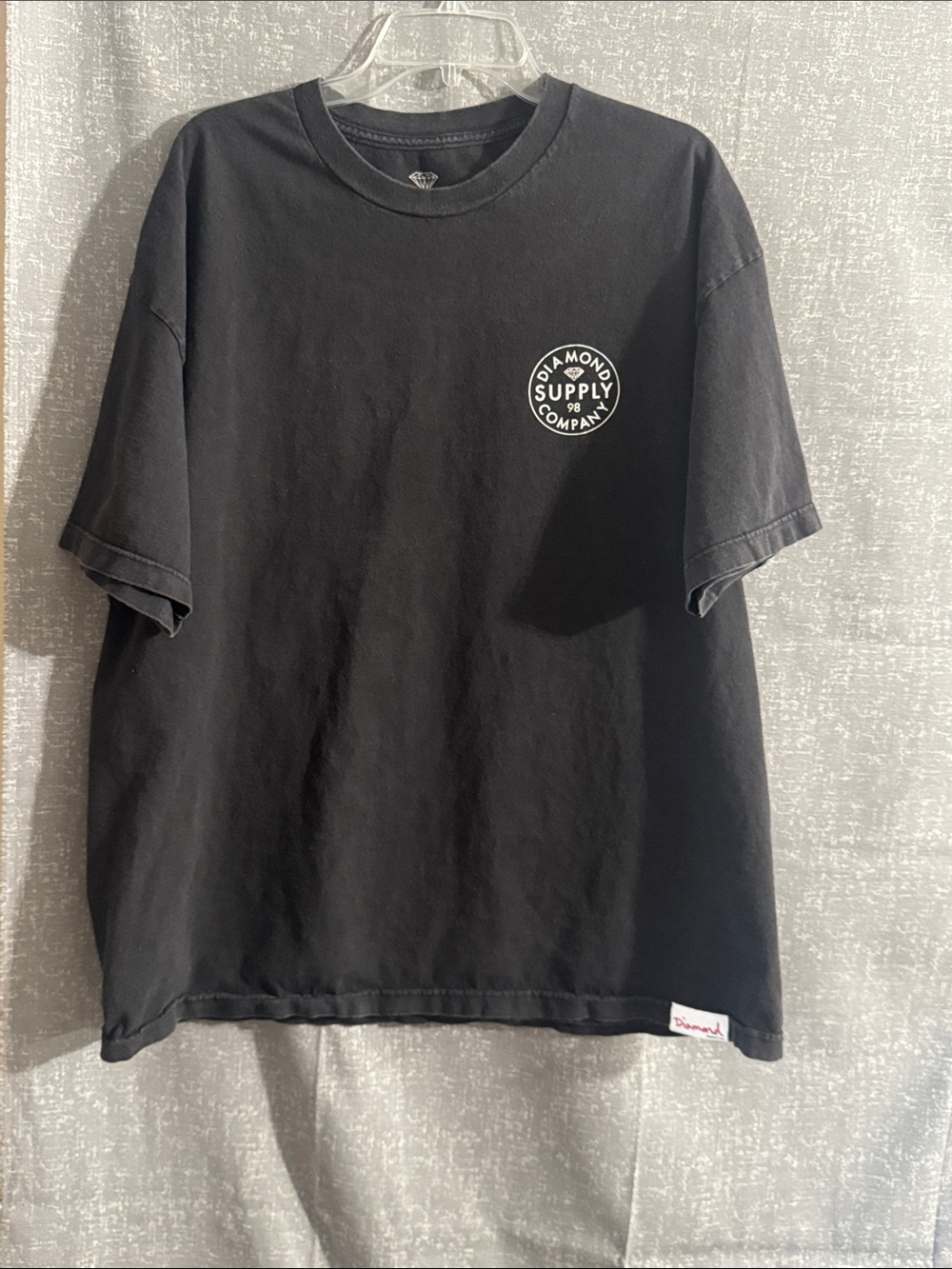 Diamond Supply Co. Black Tee with White Chest Logo